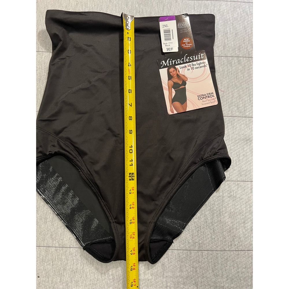 Miraclesuit Extra Firm Control Real Smooth Hi-Waist Brief Black 2XL 2755 NWT - Picture 6 of 7